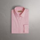 Burberry Burberry Modern Fit Check Cotton Shirt, Size: 15.5, Pink