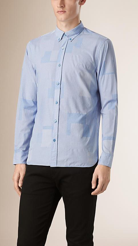 Burberry Woven Check Cotton Shirt