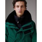 Burberry Burberry Detachable Shearling Collar Modular Jacket With Warmer, Size: 40