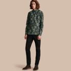 Burberry Peony Rose Print Cotton Poplin Shirt