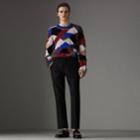 Burberry Burberry Patchwork Cashmere Wool Blend Sweater
