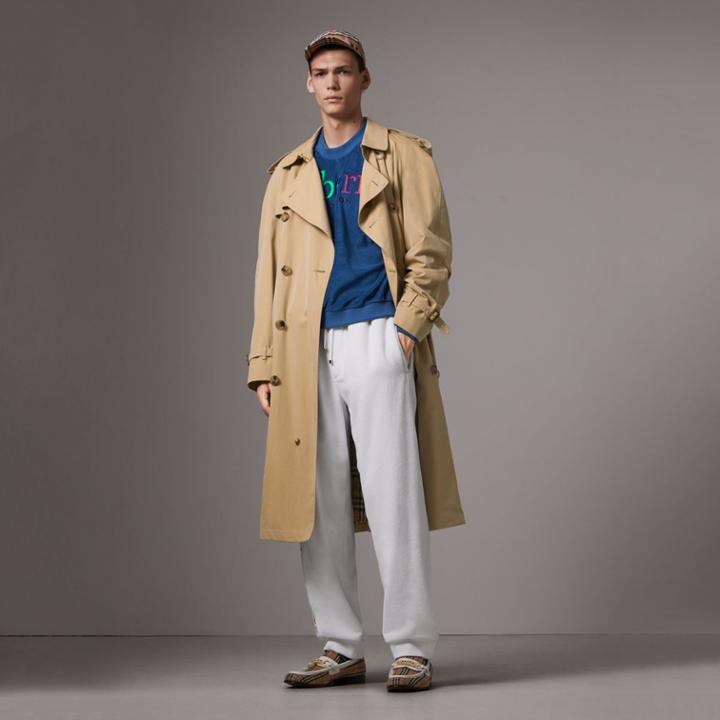 Burberry Burberry Archive Logo Towelling Sweatshirt, Blue