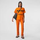 Burberry Burberry Horseferry Print Cotton Oversized T-shirt, Size: Xs, Orange