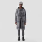 Burberry Burberry Check Mohair Silk Blend Cardigan