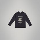 Burberry Burberry Archive Logo Print Cotton Sweatshirt, Size: 14y, Blue