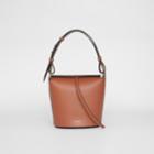 Burberry Burberry The Small Leather Bucket Bag, Beige