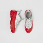 Burberry Burberry Crystal Detail Suede And Nylon Arthur Sneakers, Size: 35.5, White