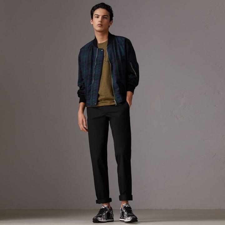 Burberry Burberry Slim Fit Cotton Chinos, Size: 46