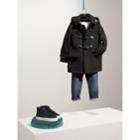 Burberry Burberry Hooded Wool Duffle Coat, Size: 8y, Black