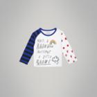 Burberry Burberry Long-sleeve Rainbow Graphic Cotton Top, Size: 3y, White