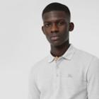 Burberry Burberry Long-sleeve Cotton Piqu Polo Shirt, Size: Xs, Grey