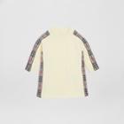 Burberry Burberry Childrens Check Detail Wool Cashmere Dress, Size: 18m, White