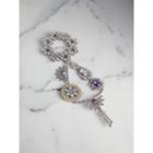 Burberry Burberry Crystal Daisy Chain Chandelier Brooch, Purple