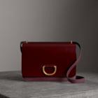 Burberry Burberry The Medium Leather D-ring Bag, Red