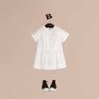Burberry Burberry Pintuck Detail Cotton Dress, Size: 8y, White