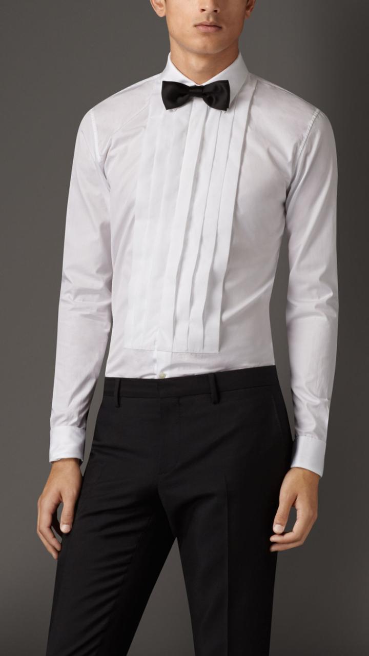 Burberry Burberry Slim Fit Cotton Poplin Dress Shirt, Size: 15.75, White