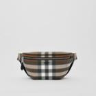 Burberry Burberry Check And Leather Bum Bag