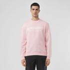 Burberry Burberry Logo Print Cotton Sweatshirt, Pink