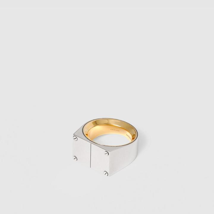 Burberry Burberry Palladium-plated Signet Ring