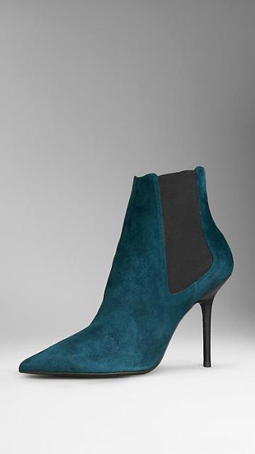 Burberry Suede Ankle Boots