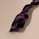 Burberry The Classic Cashmere Scarf In Check With Stripe Print