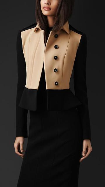 Burberry Tailored Peplum Jacket