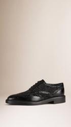 Burberry Leather And Lace Wingtip Brogues