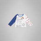 Burberry Burberry Long-sleeve Rainbow Graphic Cotton Top, Size: 14y, White