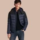 Burberry Burberry Mid-weight Down-filled Technical Puffer Jacket, Size: Xs, Blue