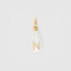 Burberry Burberry 'n' Crystal And Resin Pearl Letter Charm - Online Exclusive