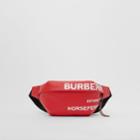 Burberry Burberry Horseferry Print Coated Canvas Sonny Bum Bag, Red