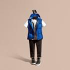 Burberry Burberry Down-filled Hooded Gilet, Size: 14y, Blue