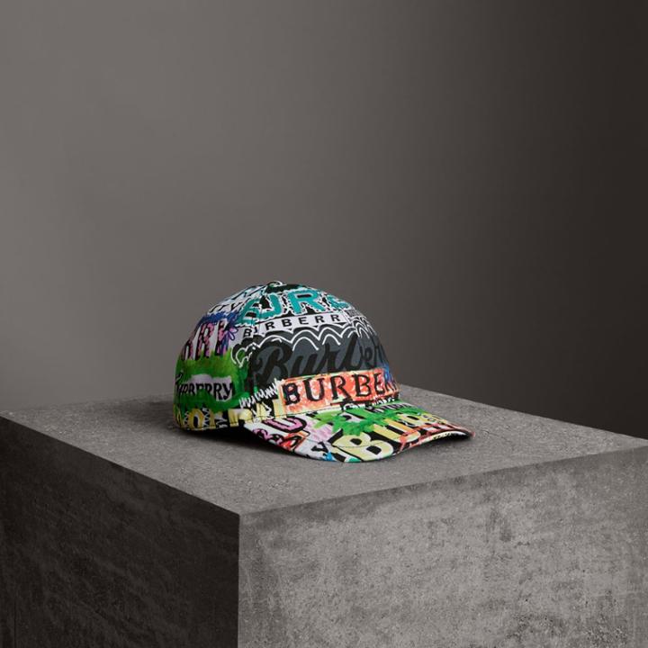 Burberry Burberry Archive Logo Print Baseball Cap, Size: M/l