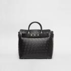 Burberry Burberry The Medium Monogram Leather Triple Stud Belt Bag, Black