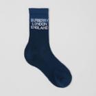 Burberry Burberry Logo Intarsia Technical Stretch Cotton Socks