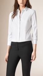 Burberry Burberry Straight Fit Shirt, Size: 12, White