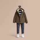 Burberry Burberry Hooded Packaway Technical Jacket, Size: 10y, Green