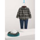 Burberry Burberry Button-down Collar Check Cotton Shirt, Size: 2y, Grey