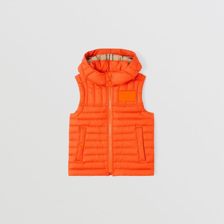 Burberry Burberry Childrens Horseferry Appliqu Nylon Hooded Puffer Gilet, Size: 10y