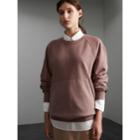 Burberry Burberry Unisex Pigment-dyed Cotton Oversize Sweatshirt, Size: Xs, Purple