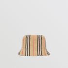 Burberry Burberry Icon Stripe Cotton Bucket Hat, Size: M