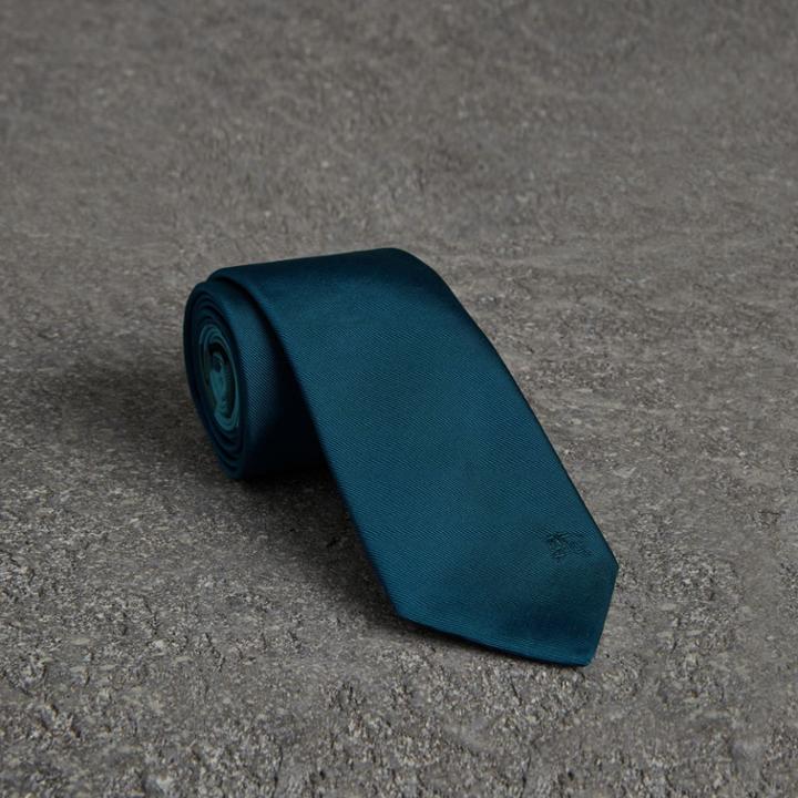 Burberry Burberry Modern Cut Silk Tie, Blue