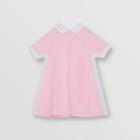 Burberry Burberry Childrens Embossed Logo Cotton Piqu Polo Dress, Size: 10y, Pink
