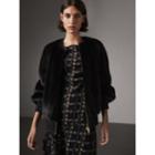 Burberry Burberry Mink Bomber Jacket, Size: 00, Black
