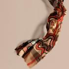 Burberry Burberry The Lightweight Cashmere Scarf In Check And Floral Print, Brown
