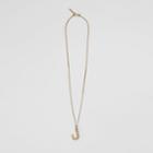 Burberry Burberry 'j' Alphabet Charm Gold-plated Necklace, Yellow