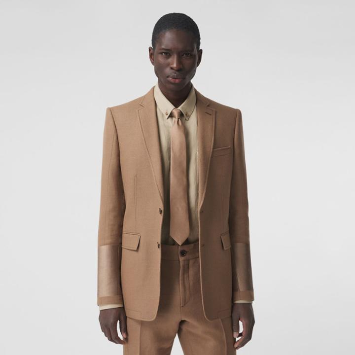 Burberry Burberry English Fit Wool Ramie Tailored Jacket, Size: 48r
