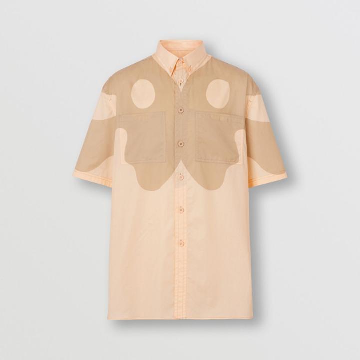 Burberry Burberry Short-sleeve Abstract Print Cotton Shirt
