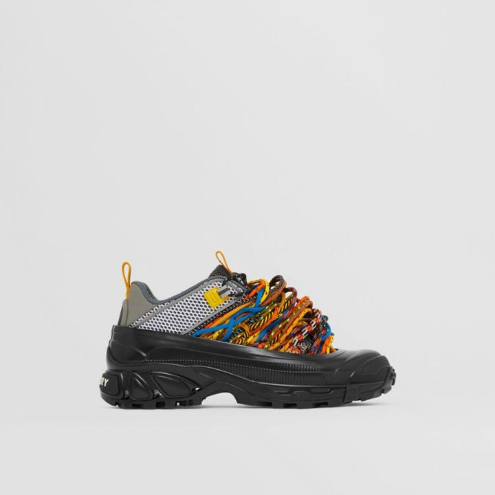 Burberry Burberry Cord Embellishment Mesh Arthur Sneakers, Size: 40