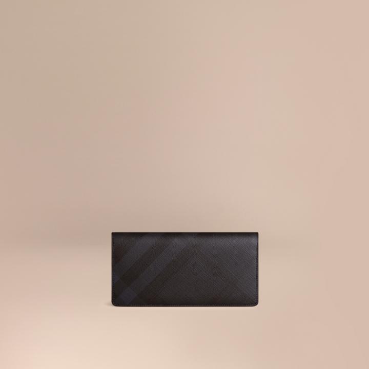 Burberry Burberry London Check Continental Wallet, Blue